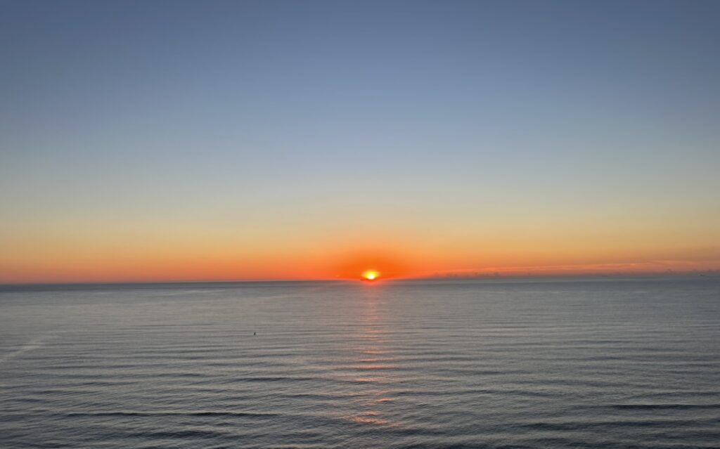 I took this picture of the sunset at the beach